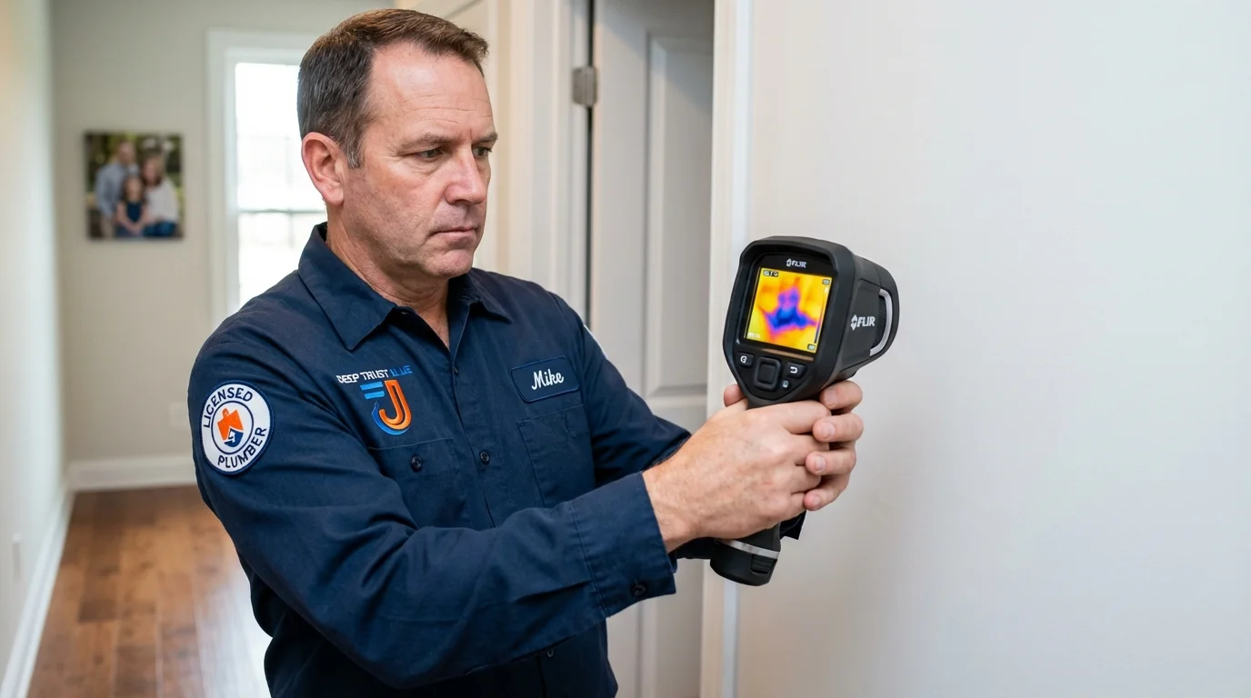 Thermal imaging leak detection by Johns Plumbing LLC in Belle Chasse